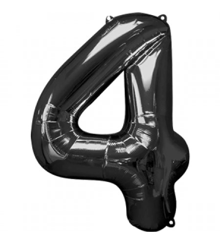 BALÃO PRETO NUMERO 4